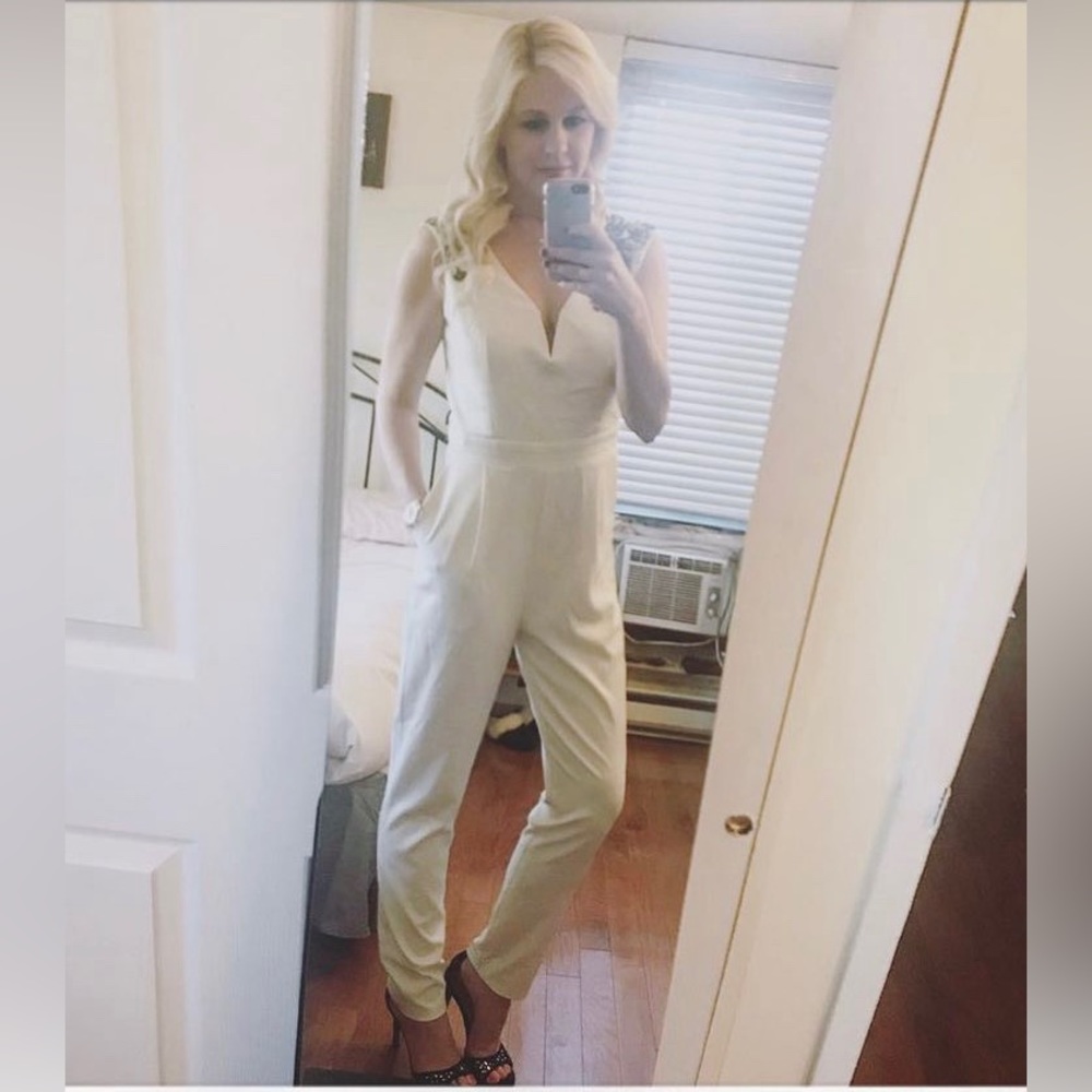 Little Mistress white jumpsuit